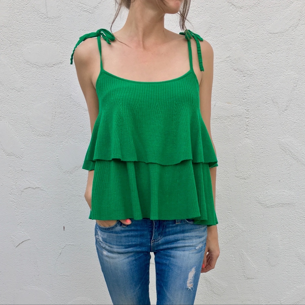 (J. Crew) Tiered Top in Merino Wool - Picture 5 of 6